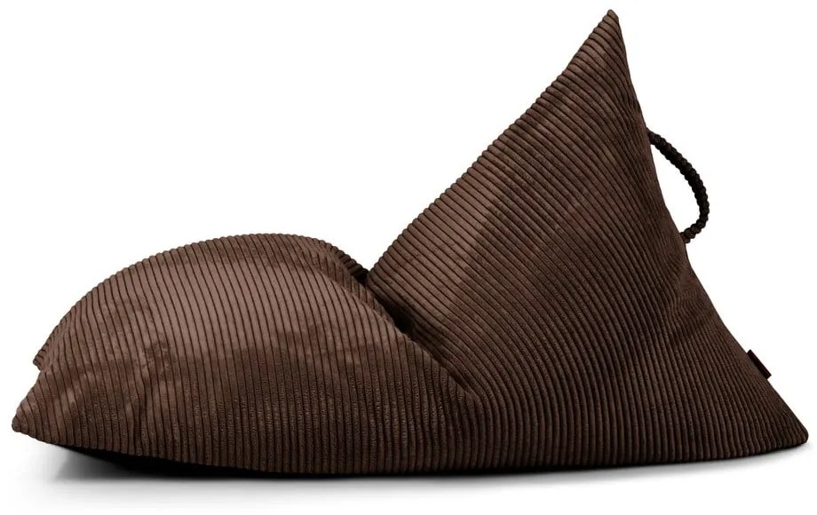 Sötétbarna kordbársony gyerek babzsákfotel Razzy – SLOWDOWN