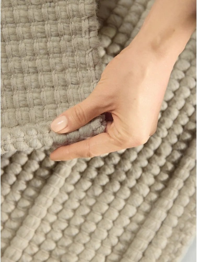 Krémszínű kézi szövésű gyapjú szőnyeg 120x170 cm Camden Parker – Ted Baker