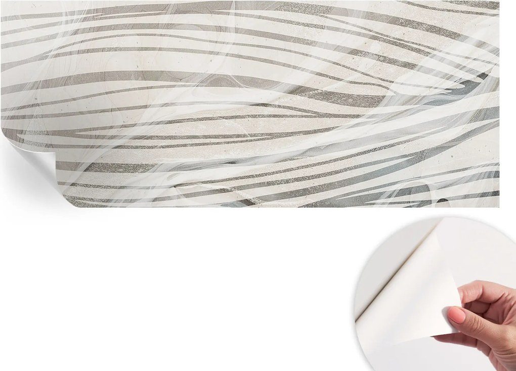Dekoratív Öntapadós Tapéta Divatos Minták Hullámzó vonalak 250x104 cm