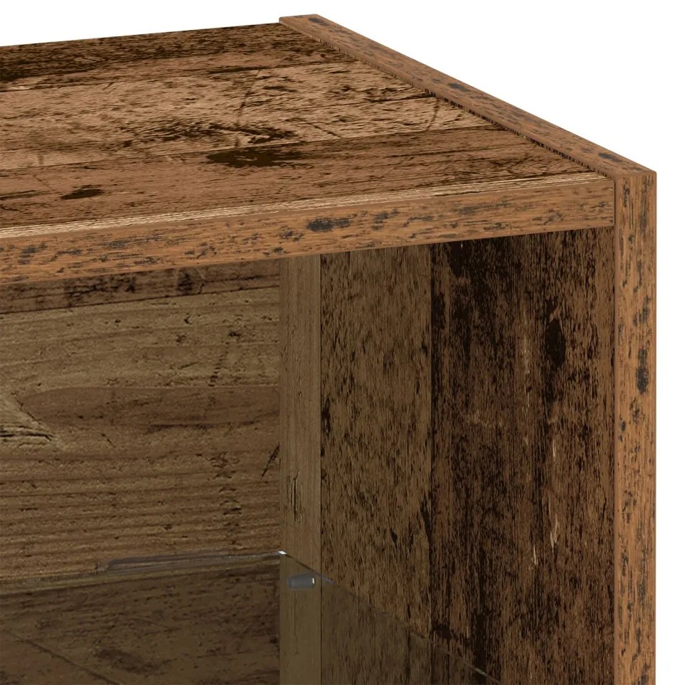 Lebegő Polc Ót Wood 40x28,5x40 cm Mérnöki Fa