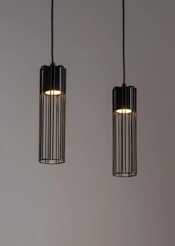 SIGMA LIGHTING 33450 FOBIA Többágú Függesztett Lámpa Fekete GU10 IP20