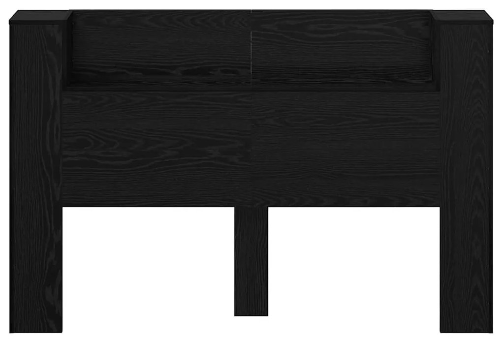 Fejtámla polcokkal Fekete tölgy 160 x 17 x 104,5 cm Faanyag