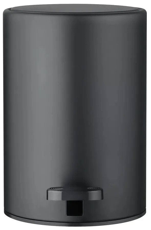 Matt fekete acél pedálos szemetes 3 l Modo – Blomus
