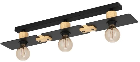 Eglo 43751 - Mennyezeti lámpa BRAMERTON 3xE27/40W/230V