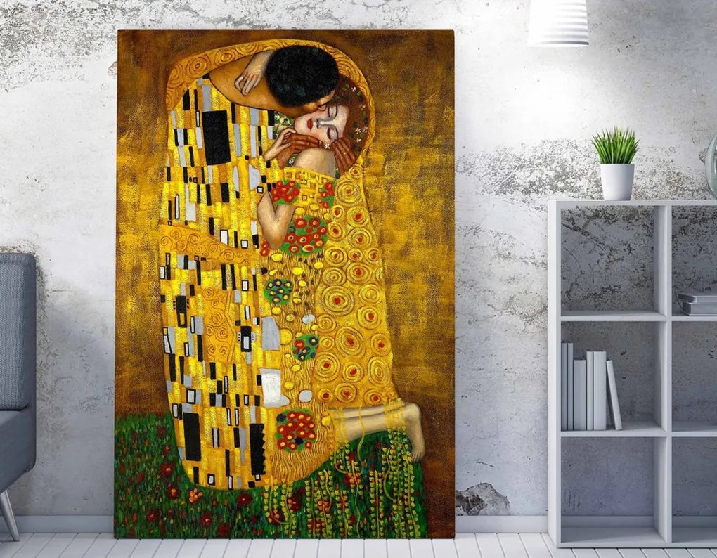 WY94 Gustav Klimt A csók vászonkép, 70 x 100 cm