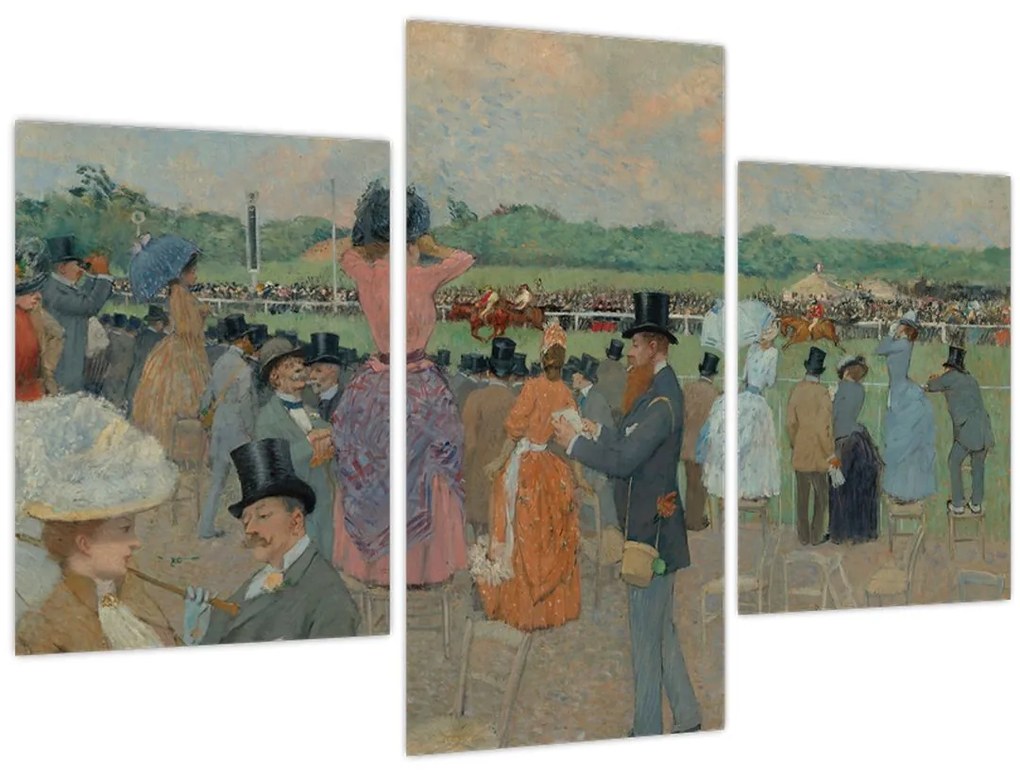 Kép - Jean-Louis Forain, The Races at Longchamp, reprodukciók (90x60 cm)