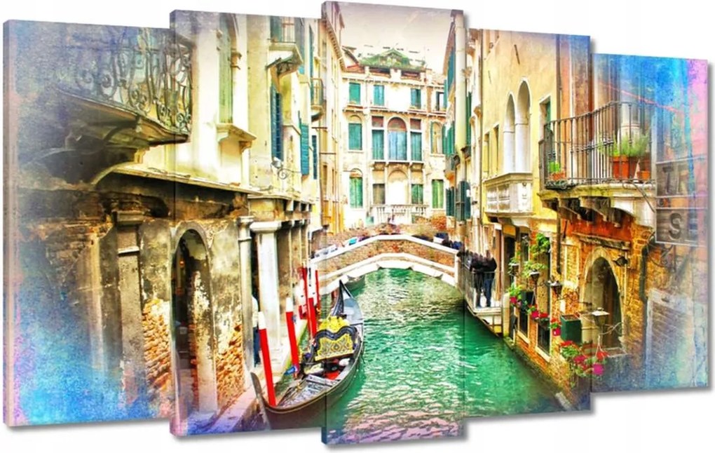 Vászonkép 100x60 Szerelmes nyaralás Velence