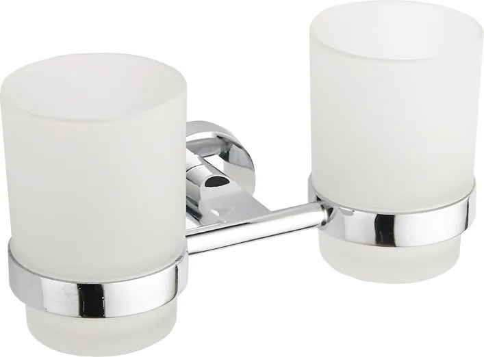 Mexen Tiber kettős fogkefetartó, króm - 7050552-00