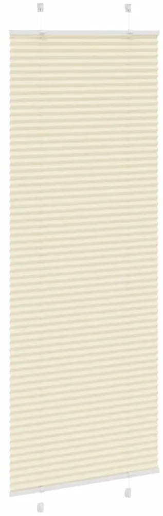 pliszírozott redőny krém 75x200 cm szövetszélesség 74,4 cm