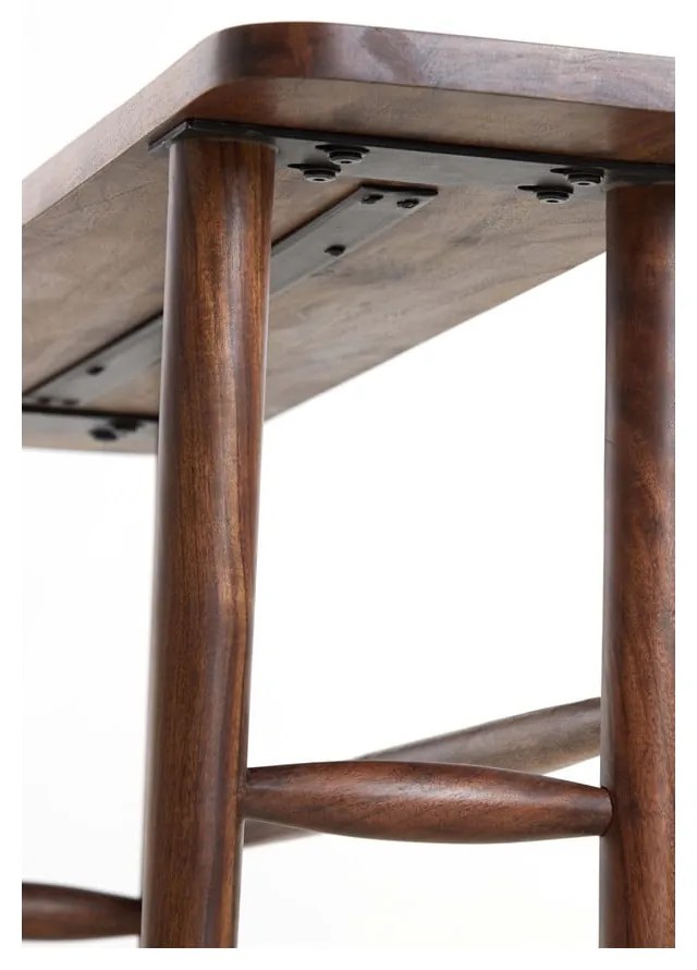 Barna akácfa konzolasztal 30x120 cm Qiano – Light &amp; Living