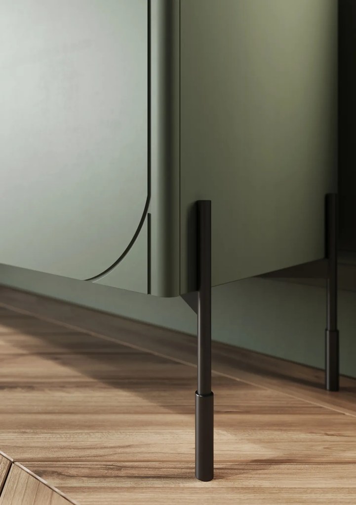 Sonatia vitrin 100 4D - olívazöld