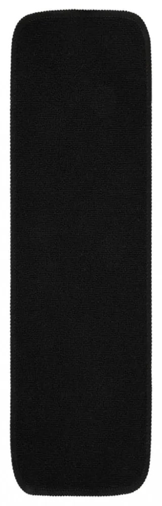 vidaXL 15 db fekete négyszögű csúszásmentes lépcsőszőnyeg 75 x 20 cm