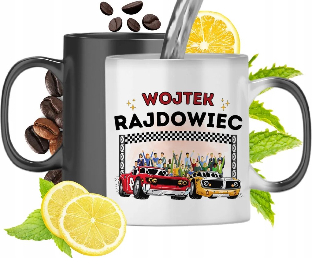 Mágikus bögre Wojtka Fekete matt nyomott mintával 330ml