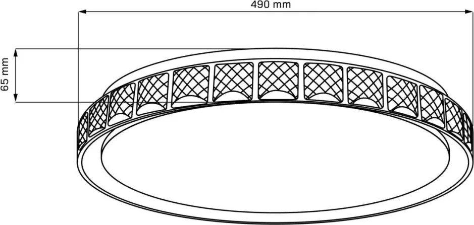 Polux NINA 328823 Süllyesztett mennyezeti lámpa 1x72W/LED 3000K-4000K-6000K 8000lm IP44