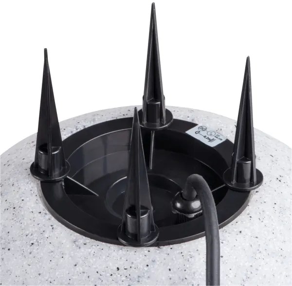 Kanlux 36590 - STONO kültéri lámpa 1xE27/15W/230V, átmérő 31,5 cm, IP65