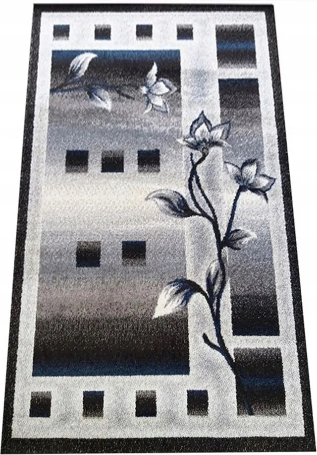 Otto 02 szőnyegdarab szürke-türkiz 80x150