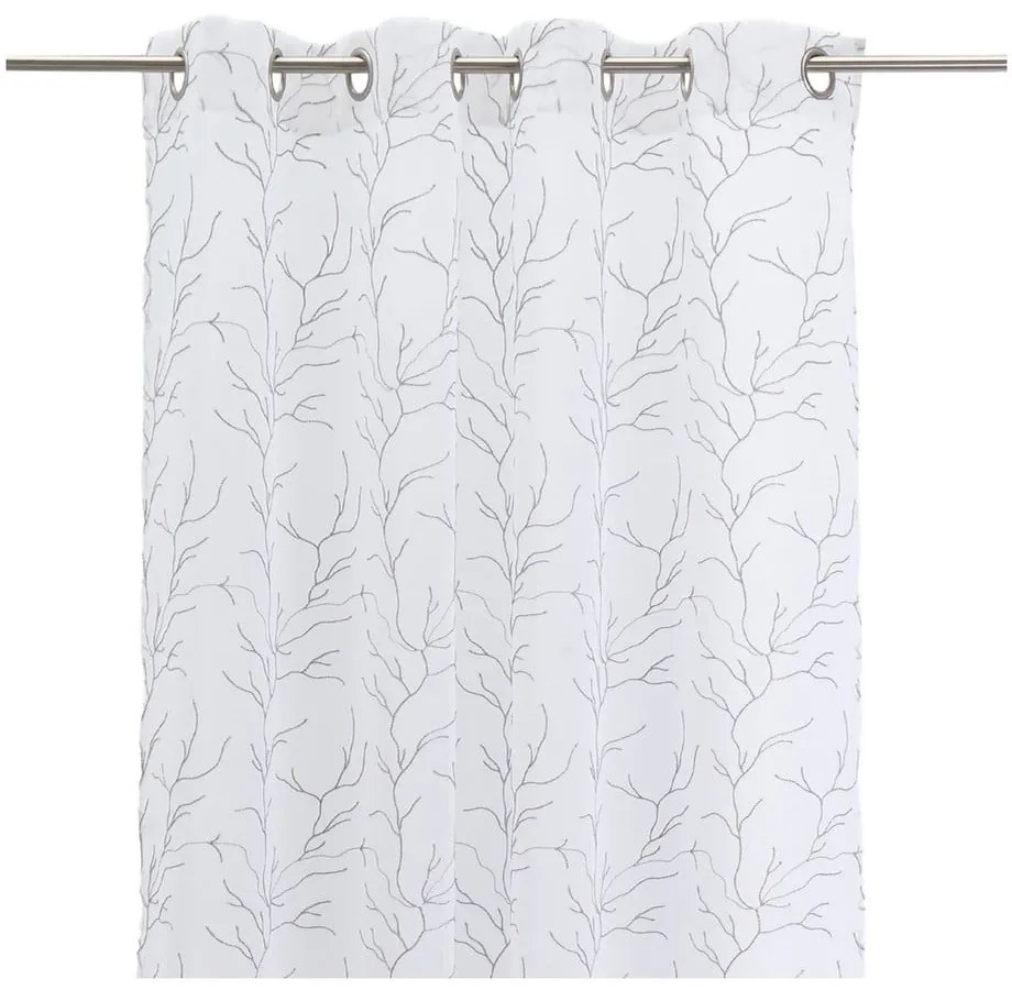 Fehér-szürke fényáteresztő függöny 140x260 cm Coral – Casa Selección