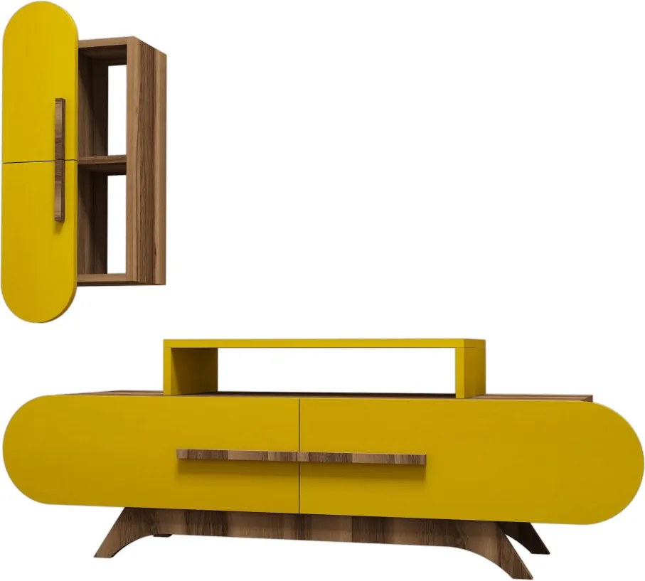 Rose S - Walnut, Yellow