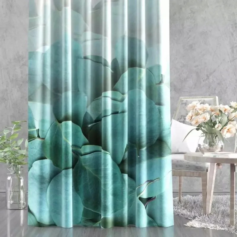 Velvet készfüggöny, nyomott mintás, Liza 140x250 cm