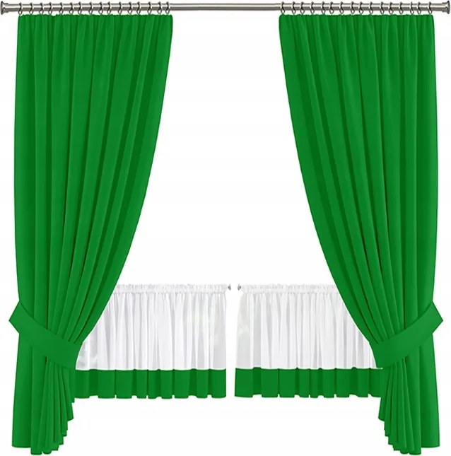 Bella kész függöny és drapéria szett zöld