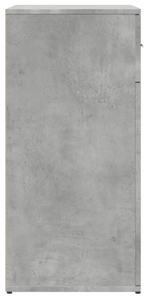 2 db betonszürke szerelt fa tálalószekrény 79 x 38 x 80 cm