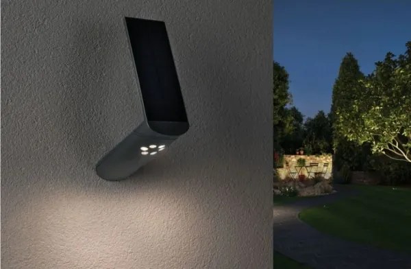 Paulmann 94261 - LED/1,2W IP44 Napelemes érzékelős fali lámpa ILIAS 3,7V