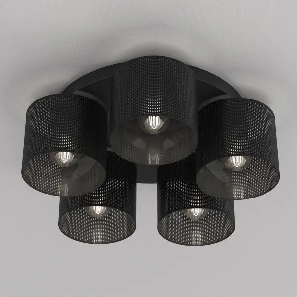 Felületre szerelhető csillár LOFT SHADE 5xE27/60W/230V fekete