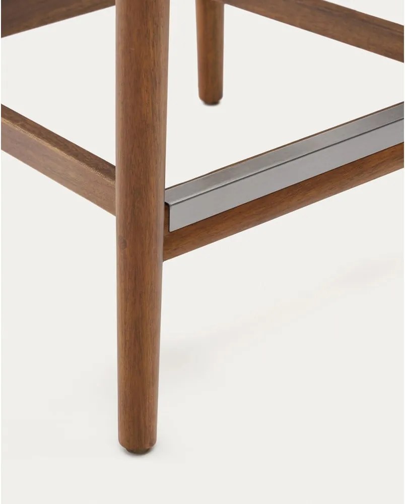 Barna tömörfa kerti bárszék Nina – Kave Home