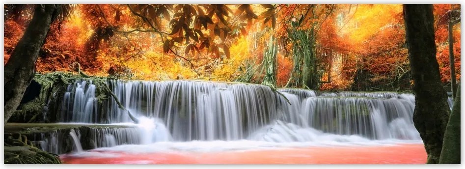 Fotótapéta flizelina 624x219 Narancssárga vízesés