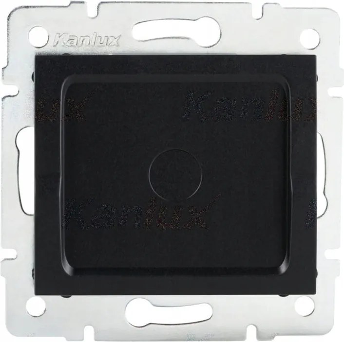 Elektromos fali aljzat Kanlux fekete