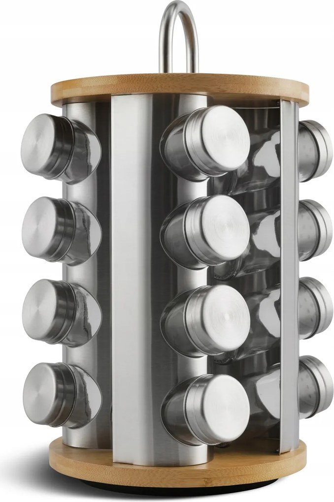 Forgatható Fűszertartó Állvány 16 tégely Matricák Fűszertartó Edenberg 4028