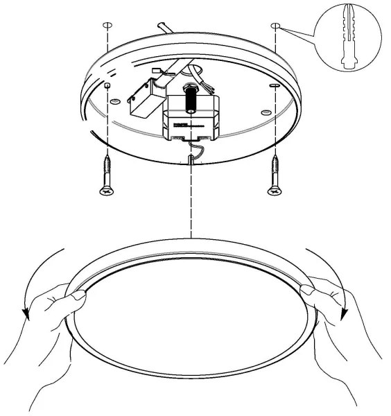Eglo 98657 - LED Mennyezeti lámpa MONGODIO 1 LED/11,4W/230V