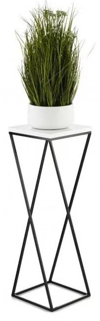 LOFT virágtartó állvány 70x24 cm fekete/fehér