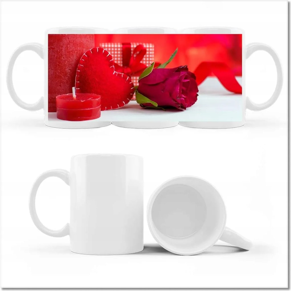 Nőnapi nyomott mintás bögre Ajándék Love