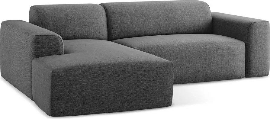 Szürke sarokkanapé (bal oldali-heverő résszel) Keli – Makamii