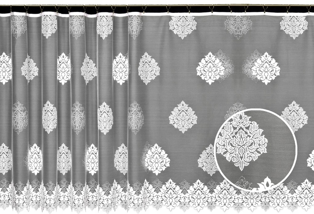 Mg Függöny 3364 Fehér 300X150 kész Pol szalaggal