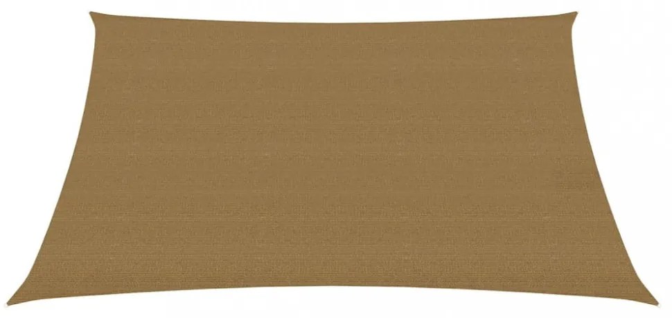 tópszínű HDPE napvitorla 160 g/m² 2,5 x 3 m