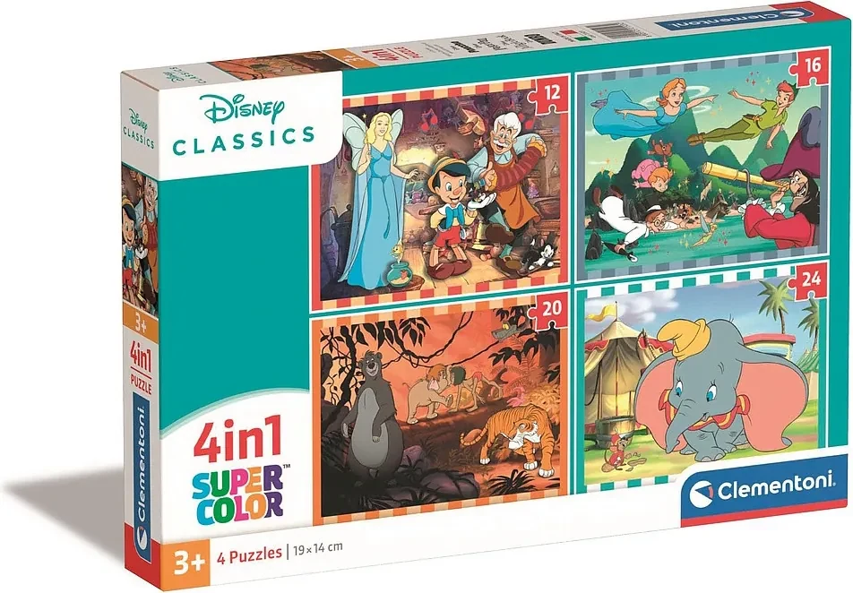 Disney Classics 4 az 1-ben puzzle Clementoni | BIANO