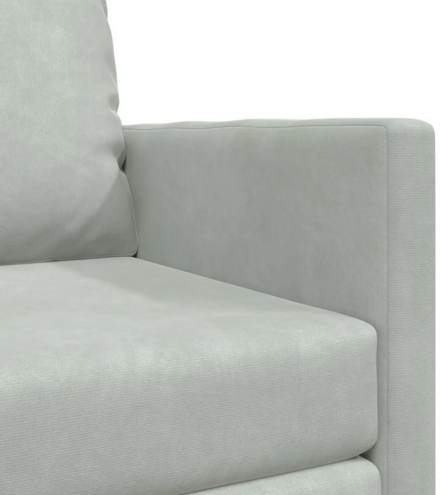 Egyszemélyes Floor Sofa Átalakítható Szövet 74x77x81 cm Világosszürke