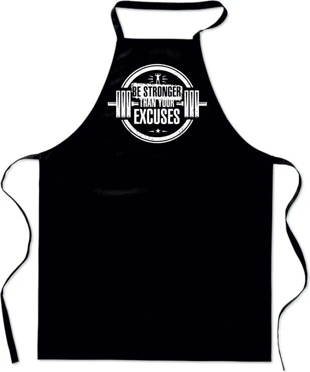 Nyomtatott Kötény Konyhai Súlyzó Edzés Crossfit Edzőterem Strong gym