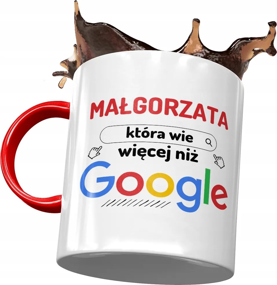 Piros Bögre Margit Barátnőknek Ajándék Nyomtatott Fotóval