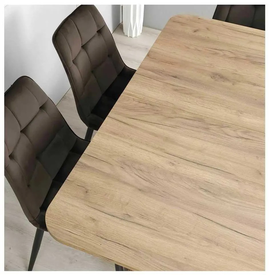 Cabot étkezőasztal, craft tölgy / krém