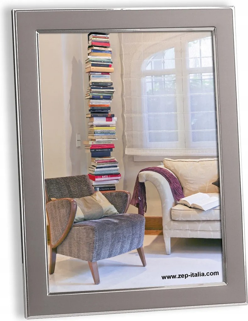 Képkeret 10x15 ezüst portré elegáns Zep