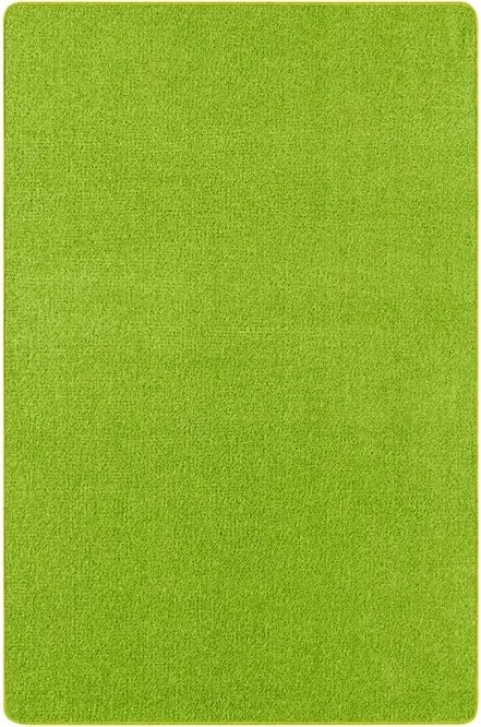 Egyszínű szőnyeg 67x120cm, zöld, puha rövid szőrrel