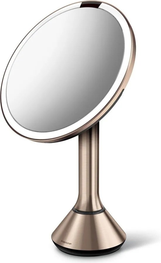 Kozmetikai tükör világítással-nagyítós (ötszörös) ø 20 cm Sensor – simplehuman