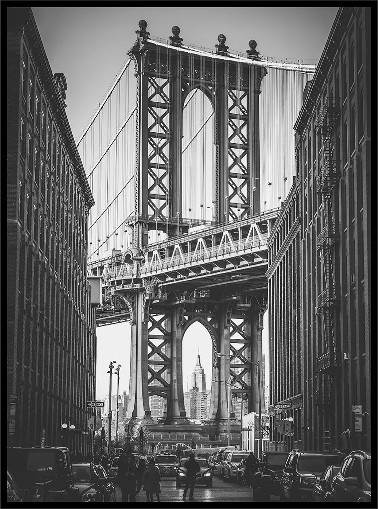 Város épületek út Modern poszter 40x50