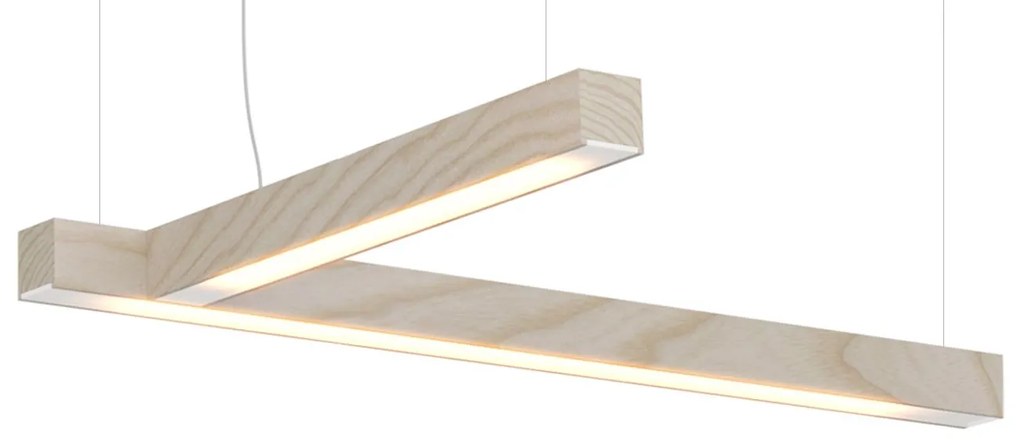 Függeszték LED40 L alakú, többféle változatban - TUNTO Modell: tölgy, feketére pácolt