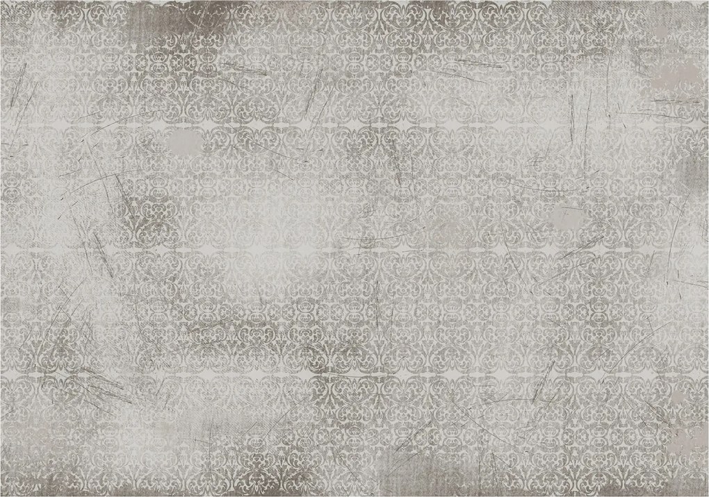 Vinyl fotótapéta Damask Csillámos Retro Szürke 254x184 +ragasztó