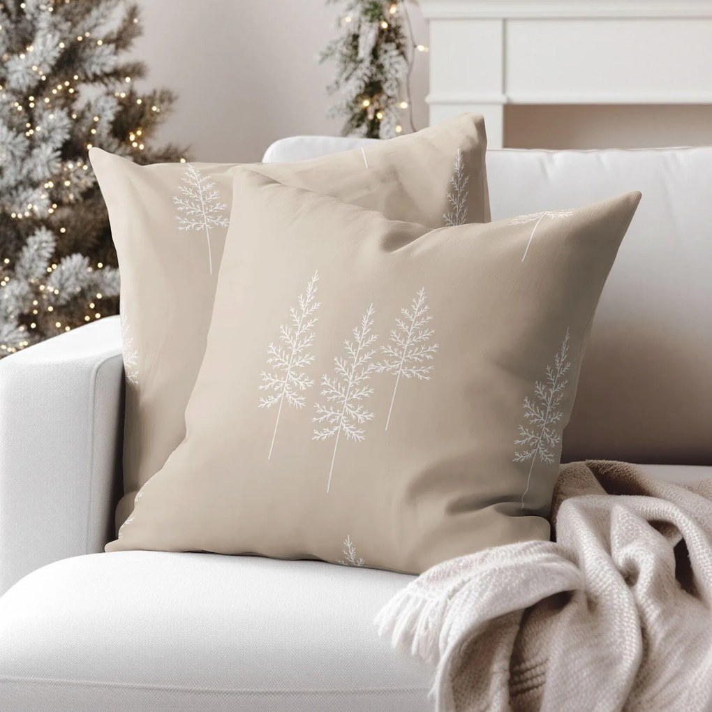 Goldea pamut párnahuzat - északi fenyők 50 x 50 cm