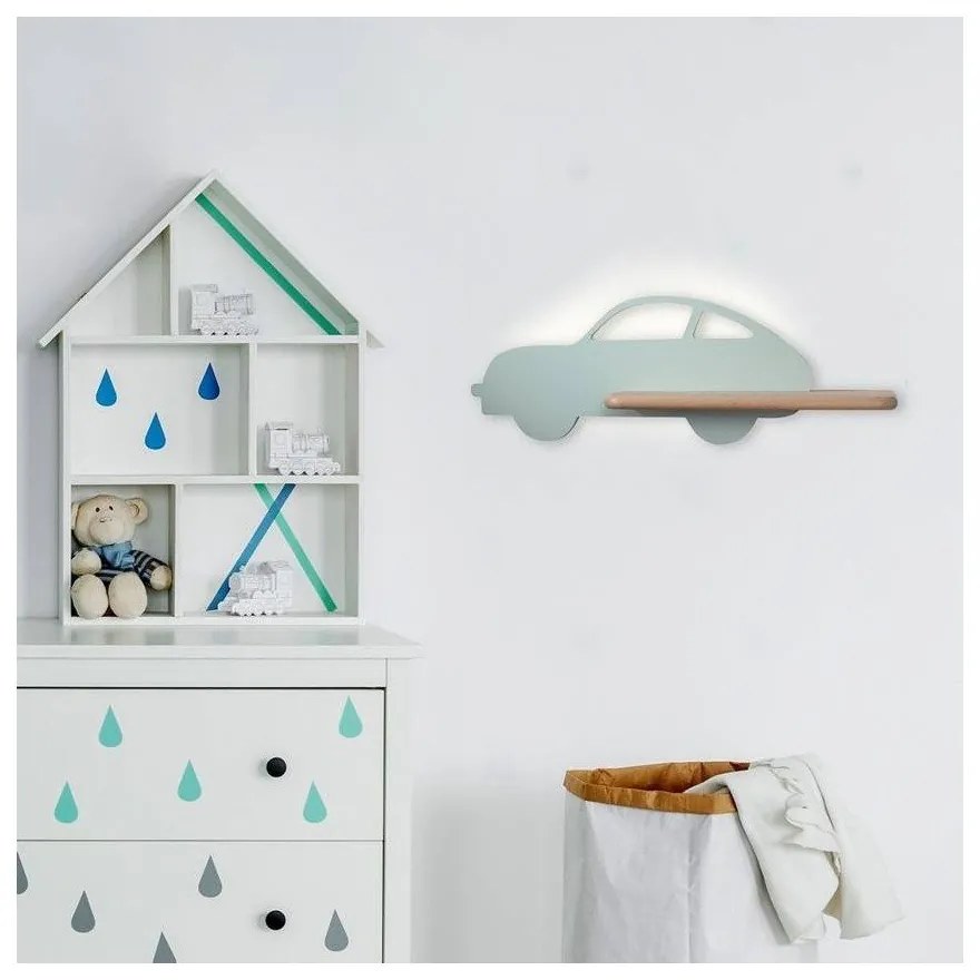 Mentazöld gyerek lámpa Car – Candellux Lighting